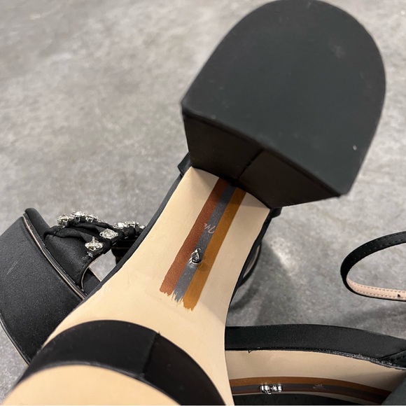 NWOB $188 Sam Edelman Ninette Rhinestone Platform Sandals - Size 10 - Picture 9 of 11